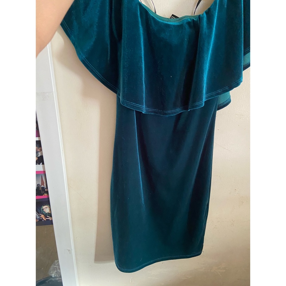 Worn once; off the shudder velvet dress